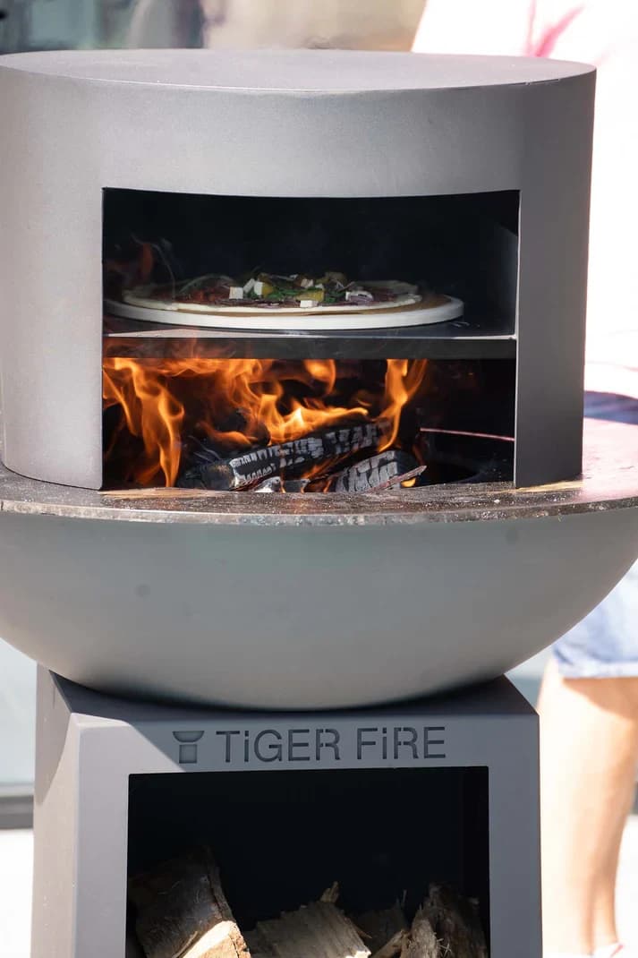 Pizza Oven Corten - TIGER FIRE Plancha BBQ 88-112