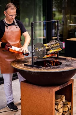 Stainless Steel Rotisserie Basket - TIGER FIRE Plancha BBQ 88-112