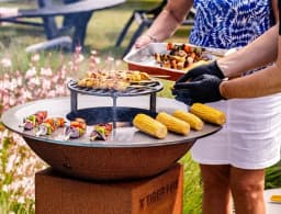 Raised Grill Grate - TIGER FIRE Plancha BBQ 70
