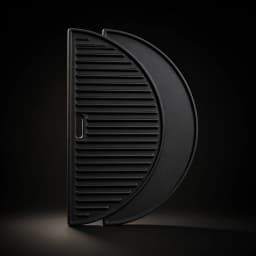 21" Gietijzeren Grill Plaat Halve maan (1st.)