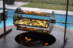 Stainless Steel Rotisserie Basket - TIGER FIRE Plancha BBQ 88-112