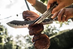 Churrasco Edelstahl-Servierzangen 4 Stk.