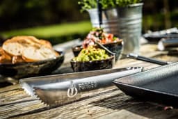 Churrasco Edelstahl-Servierzangen 4 Stk.