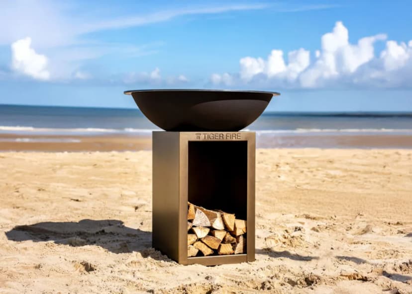 Tiger Fire plancha BBQ 88 Storage Bronze Black