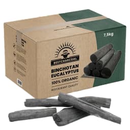 Binchotan Holzkohle, 7,5kg, Eucalyptus, Bestcharcoal