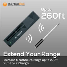 Kabelloses Thermometer - The Meatstick X Set - Schwarz