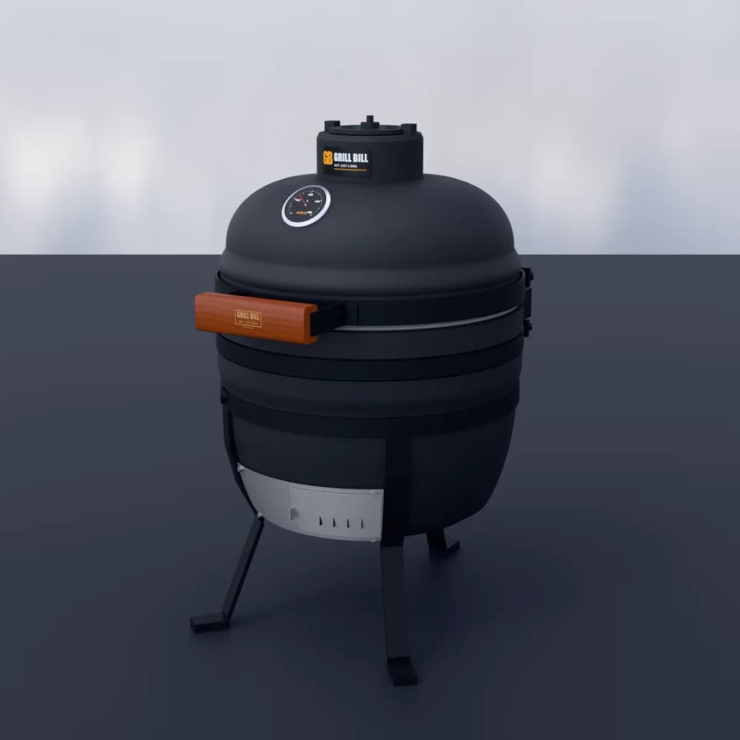 Small Kamado BBQ 13", Grill Bill Pro III