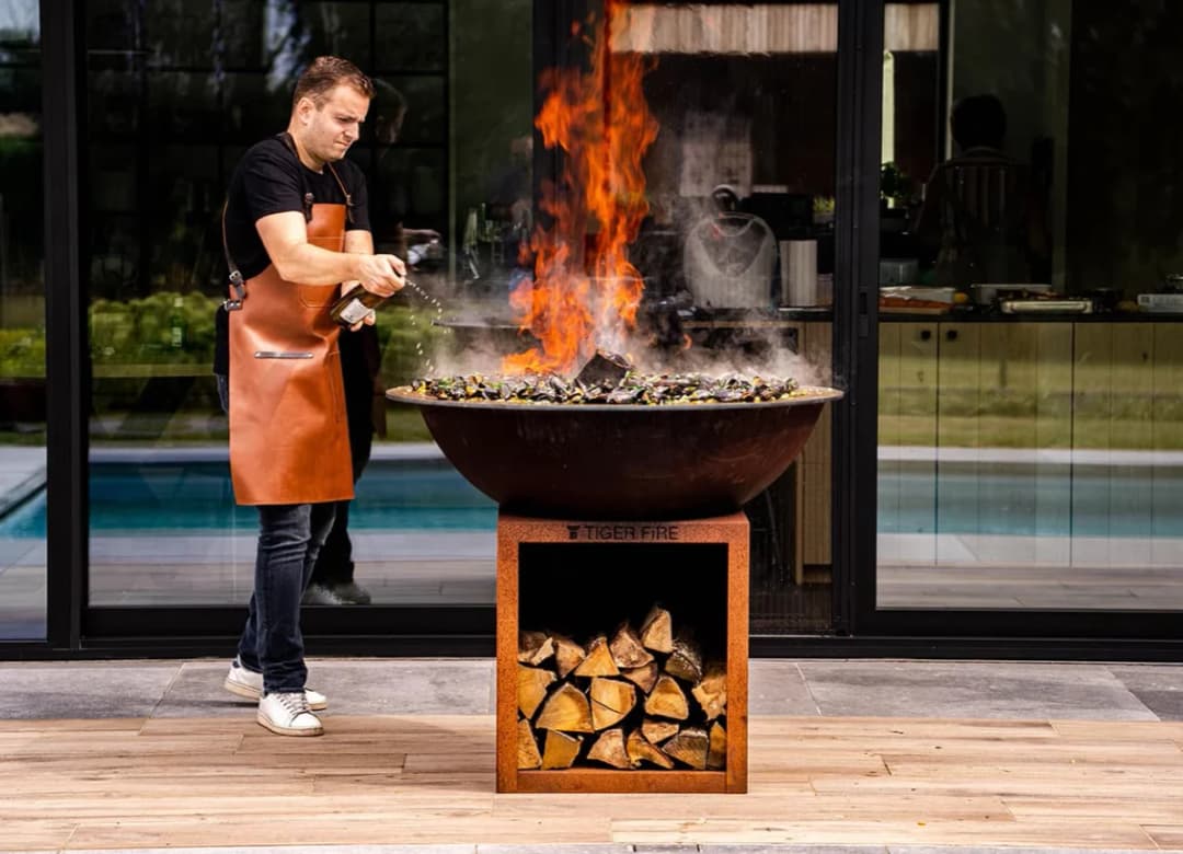 Plancha BBQ, 112 Classic Storage Corten Staal - Tiger Fire