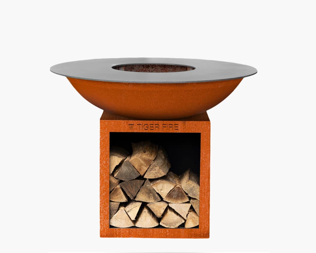 Plancha BBQ, 112 Classic Storage Corten Staal - Tiger Fire