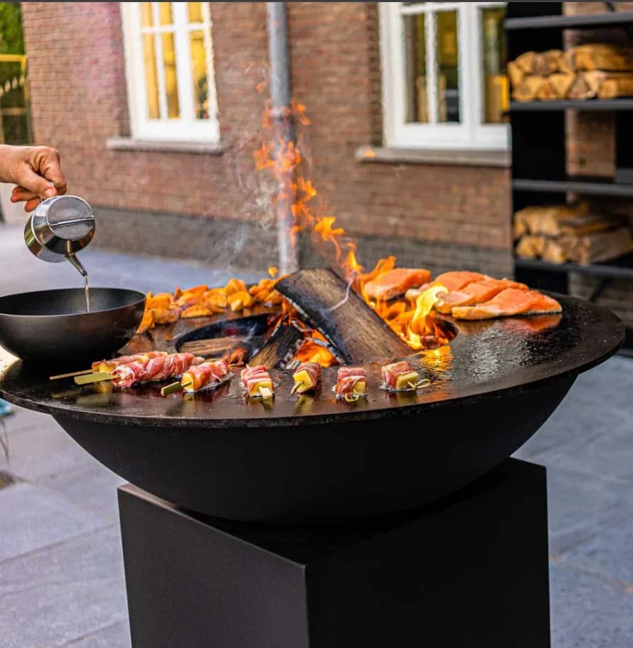 Plancha BBQ, 70 Classic Corten Staal - Tiger Fire