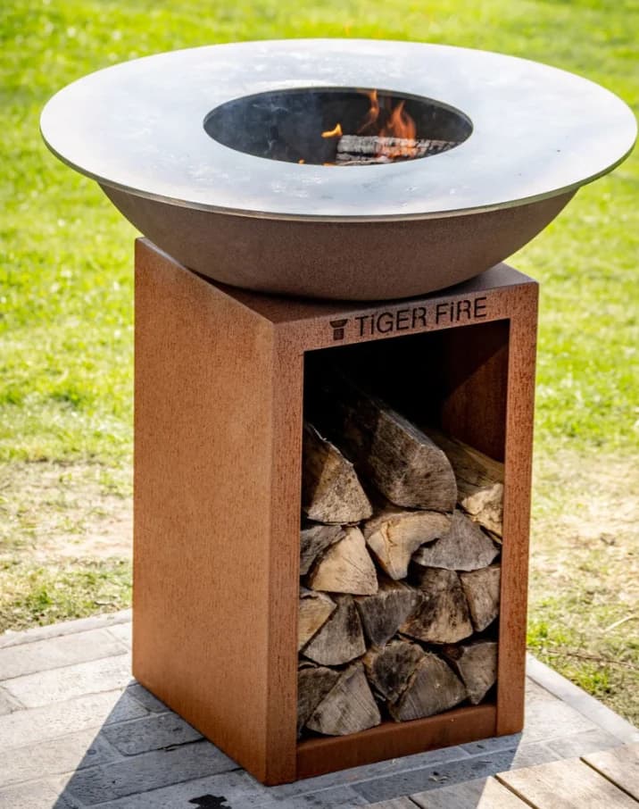 Plancha BBQ, 88 Classic Storage Corten Staal X-Flow - Tiger Fire