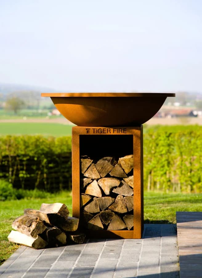 Plancha BBQ, 88 Classic Storage Corten Staal - Tiger Fire