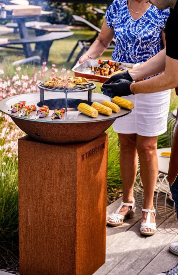 Plancha BBQ, 70 Classic Corten Staal - Tiger Fire