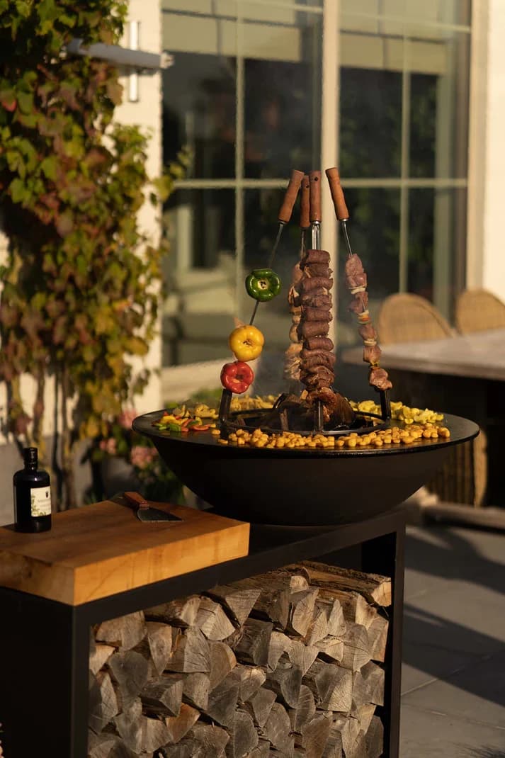 Servierbrett aus Eschenholz - Tiger Fire Plancha BBQ 112