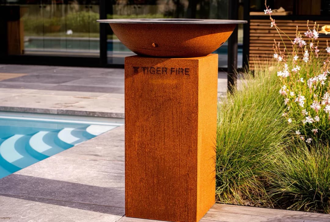 Plancha BBQ, 70 Classic Corten Staal - Tiger Fire