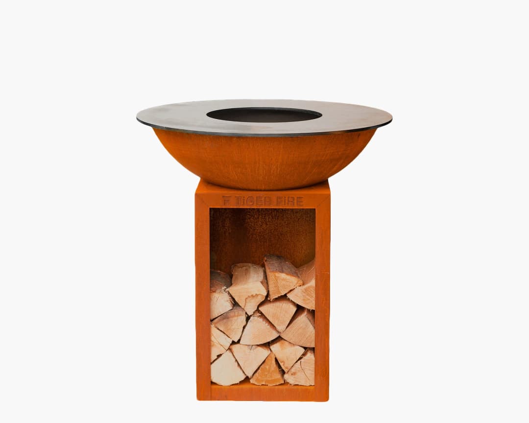 Plancha BBQ, 88 Classic Storage Corten Staal X-Flow - Tiger Fire