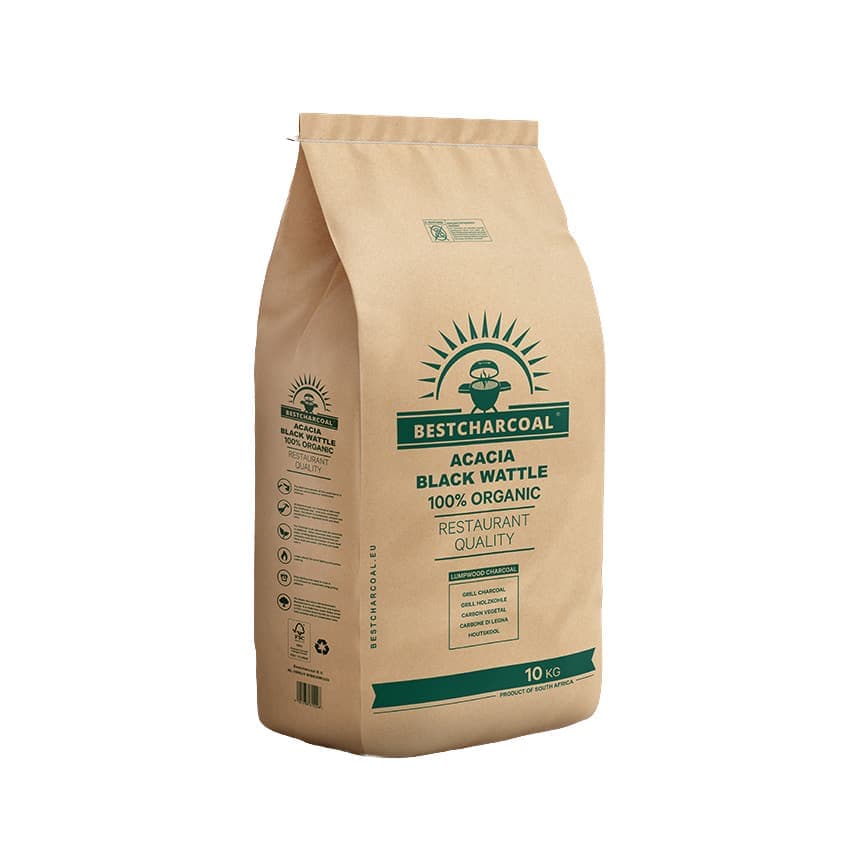 Holzkohle Acacia Black Wattle - Bestcharcoal - 10kg