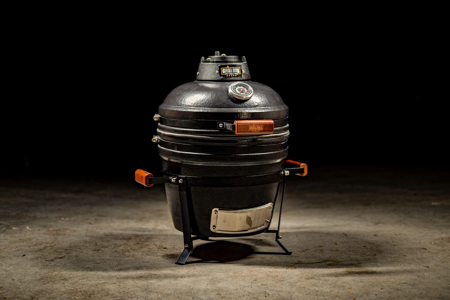 medium kamado 16 inch - Grill Bill Pro 2 zijkant