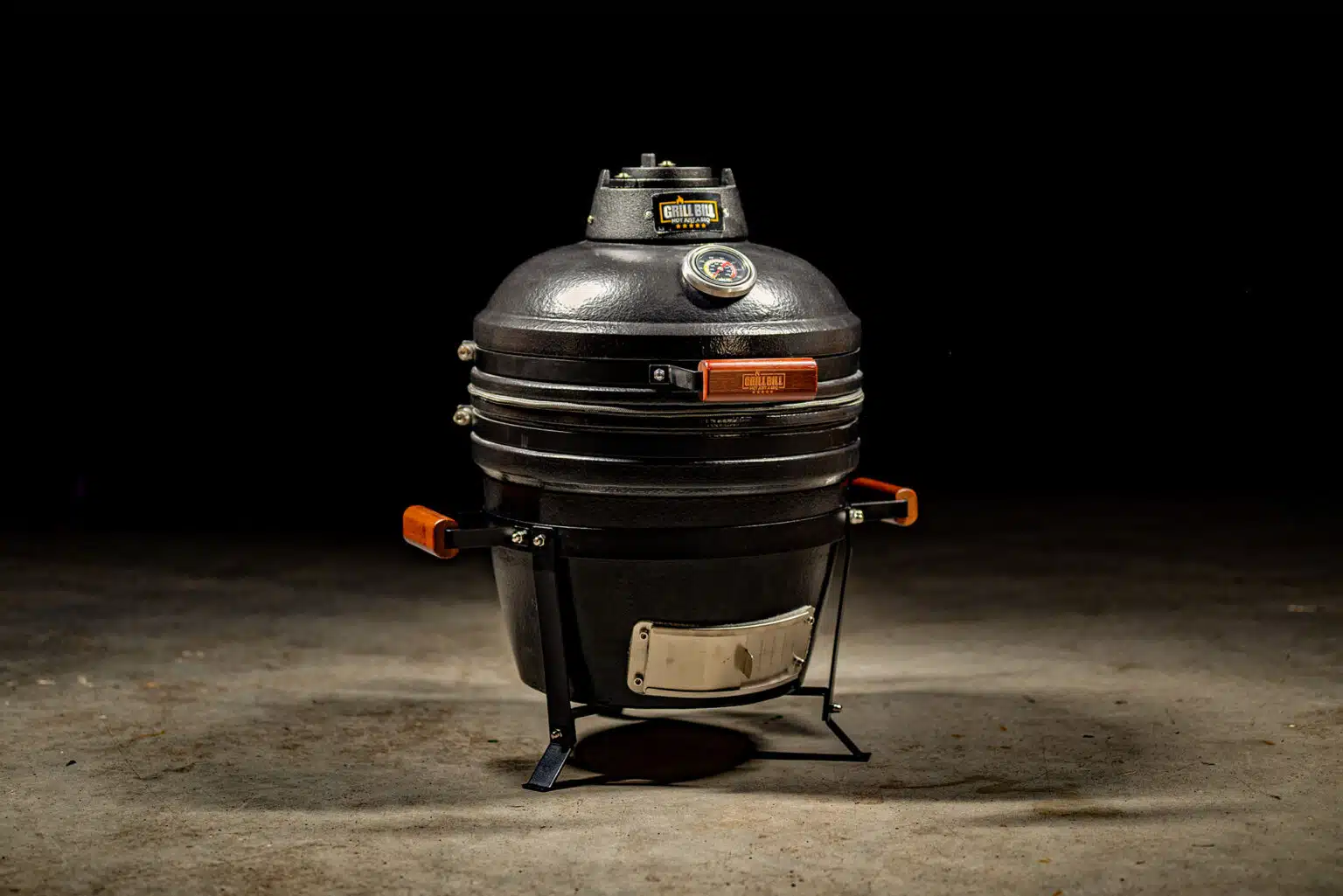 medium kamado 16 inch - Grill Bill Pro 2 zijkant