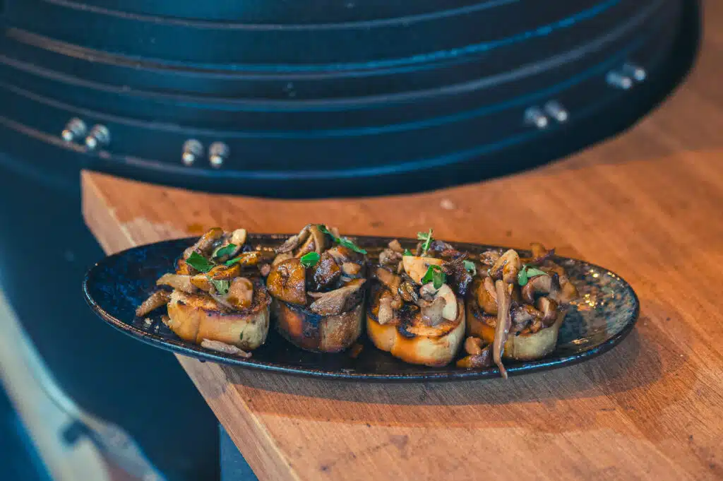 bruscetta paddenstoelen recept 4 van 4 Gegrillte Pilzbruschetta