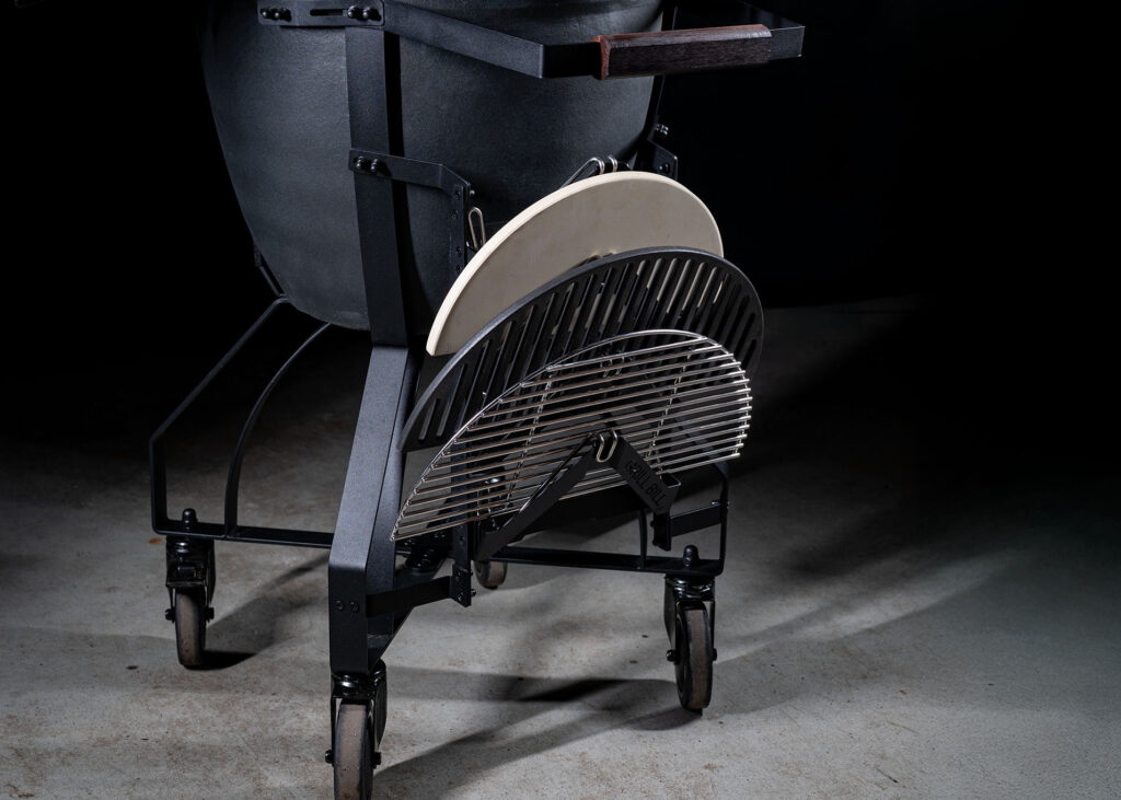 Large Kamado BBQ Grill Bill Pro III Back 2.1