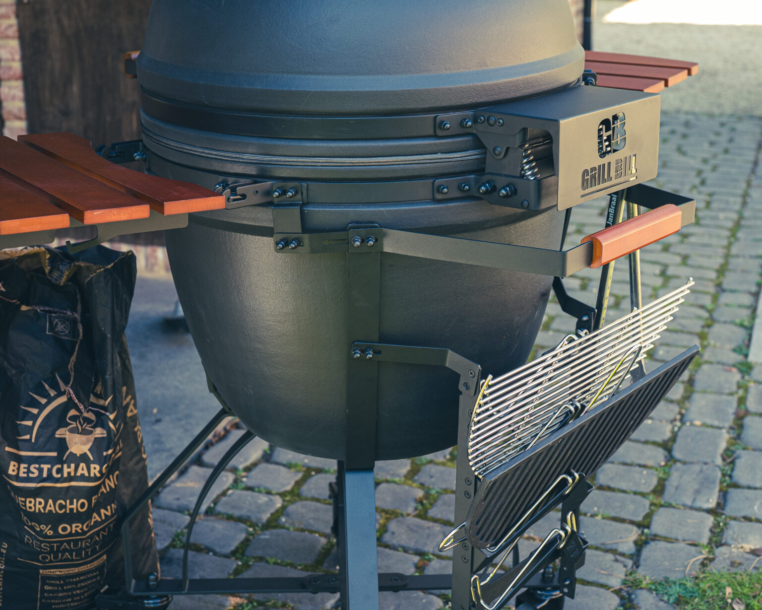 grate organizer achterkant pro kamado