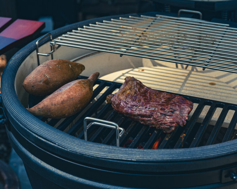 Bavette op de kamado