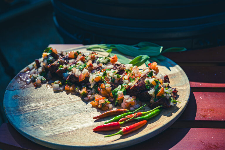 Bavette op de kamado