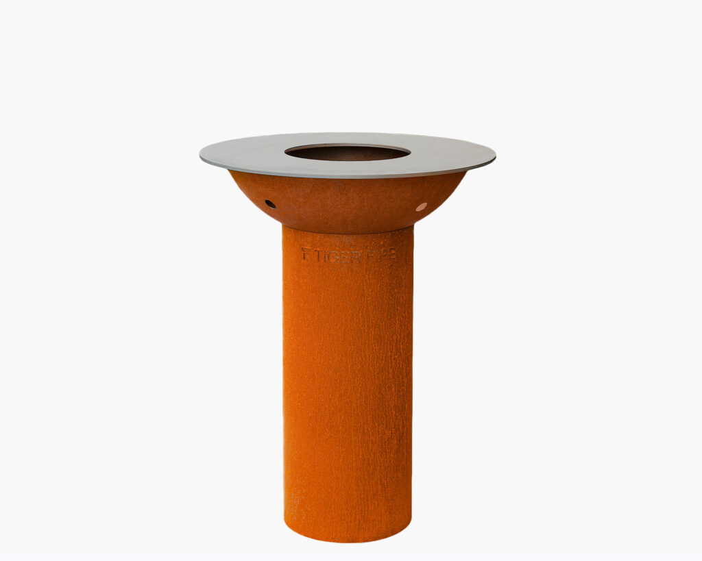 Plancha BBQ 70 cm round Corten Tiger Fire