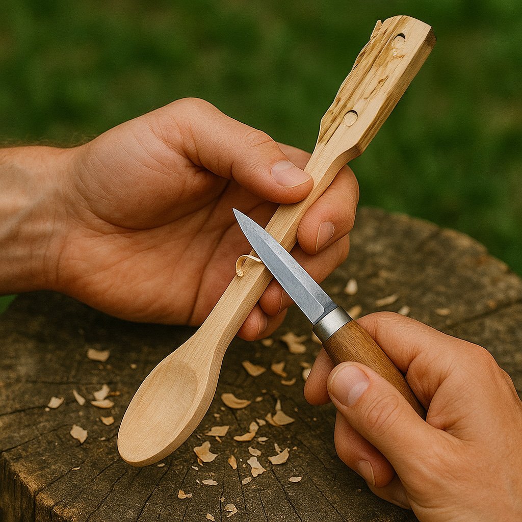 Workshop Houten lepel snijden