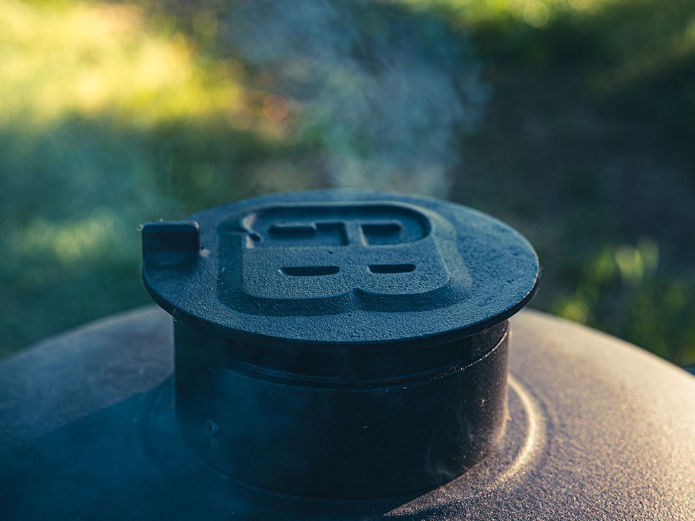 top controller grill bill kamado bbq2 Large Kamado BBQ 21", Grill Bill Pro III