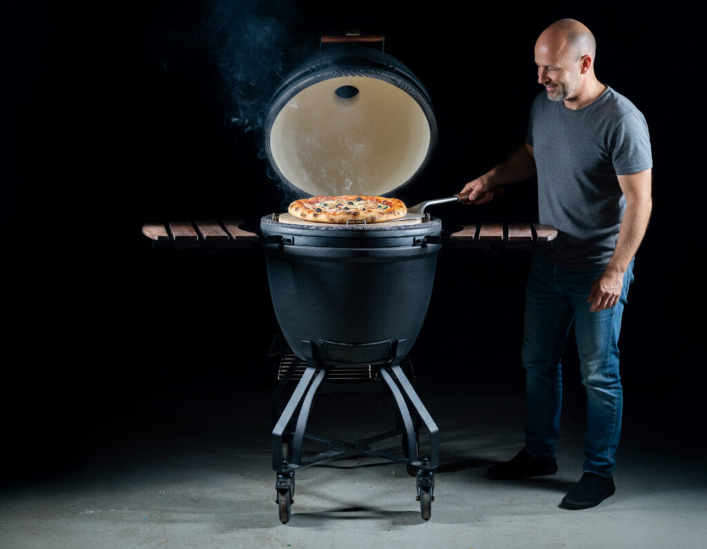 bakken op de kamado bbq